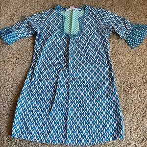 Blue Patterned summer dress